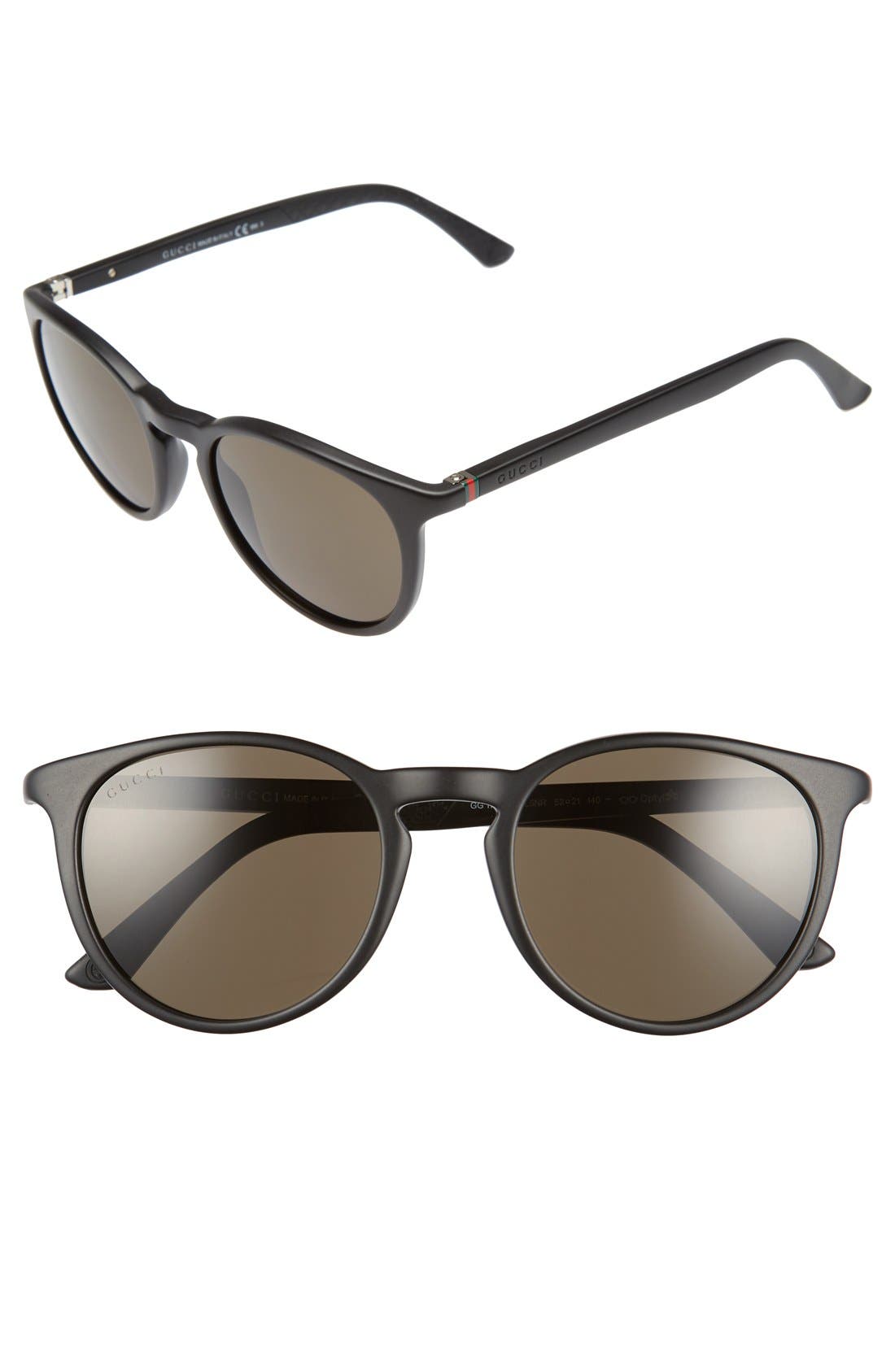 gucci 52mm round sunglasses