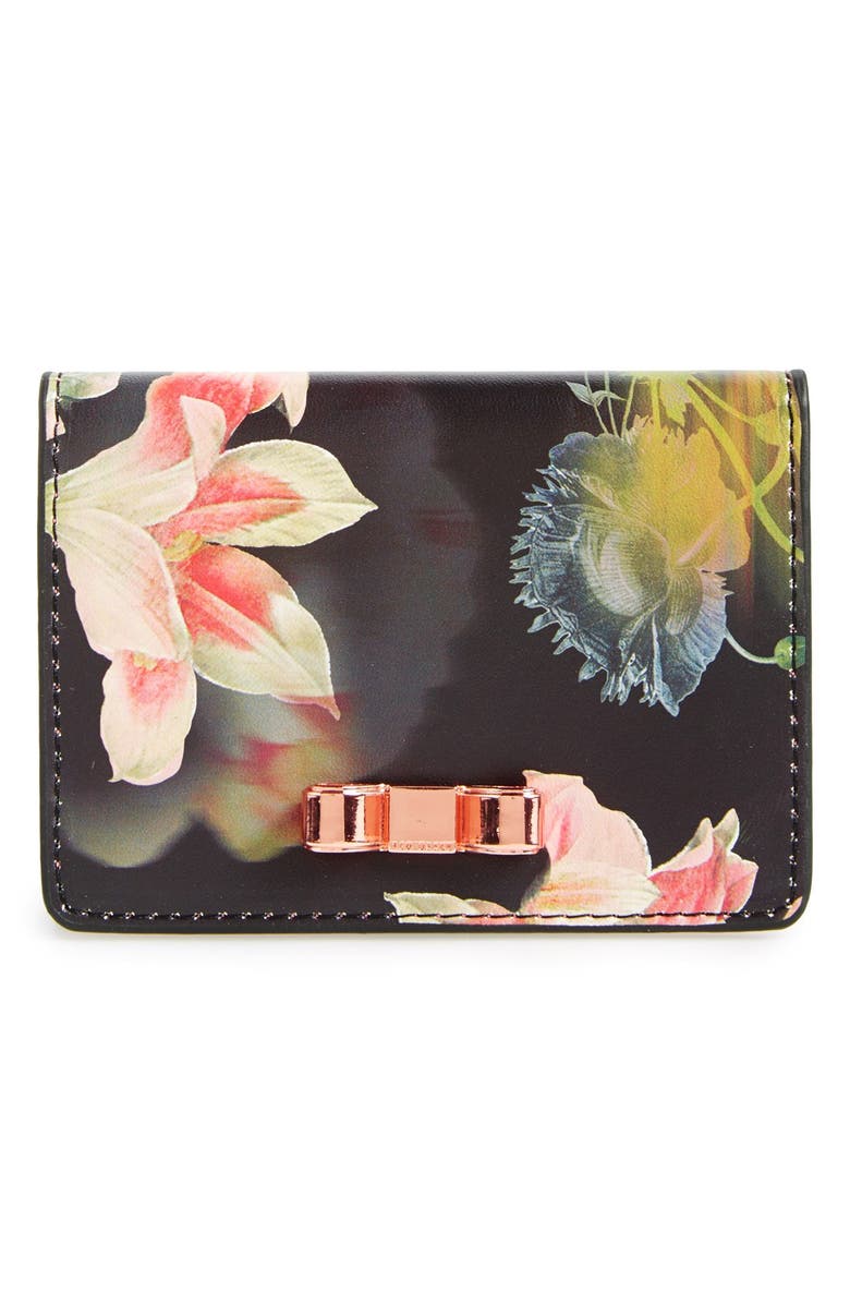 Wild and Wolf x Ted Baker London 'Opulent Bloom' Trifold Card Holder ...