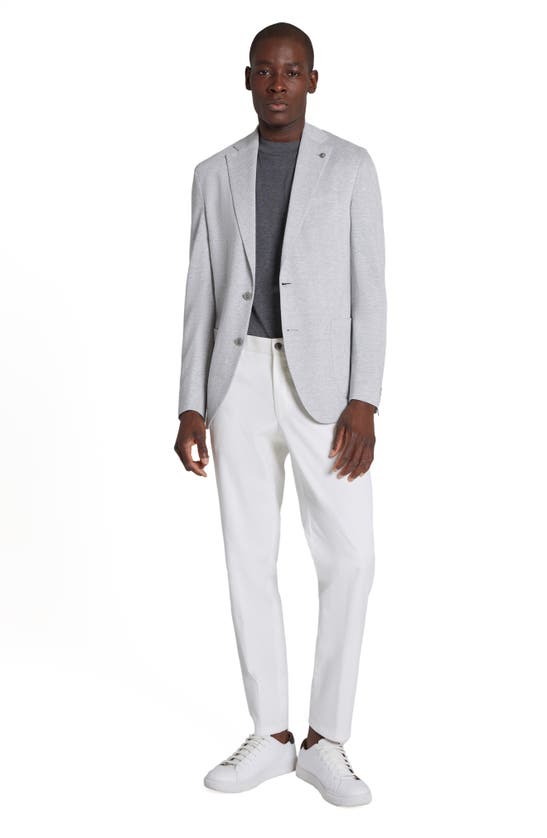 Jack Victor Hampton Herringbone Knit Linen & Cotton Sport Coat In Light ...