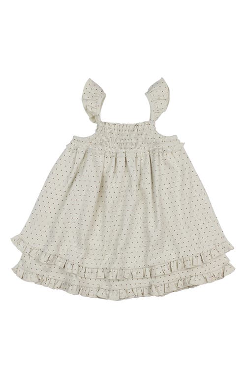 L'Ovedbaby Smocked Organic Cotton Dress Stone Dot at Nordstrom,