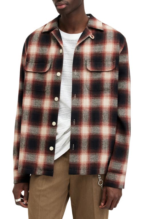 AllSaints Fortunado Plaid Relaxed Fit Button-Up Shirt at Nordstrom,