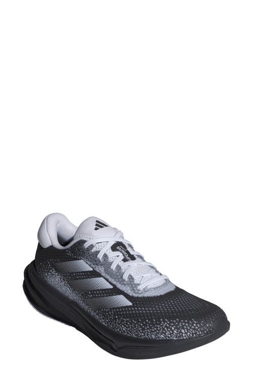Adidas Originals Adidas Supernova Stride Running Shoe In White/ Black/ White
