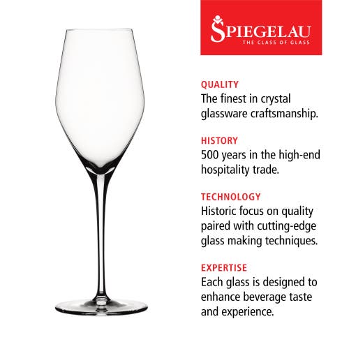 Spiegelau Prosecco Glass Set Of 4 In Clear