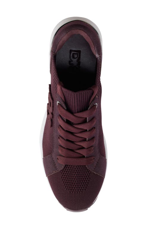 Shop Dkny Kasia Wedge Sneaker In Wine