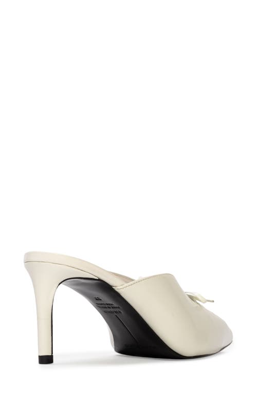 Black Suede Studio Hailey 65 Pointed Toe Mule In Coconut