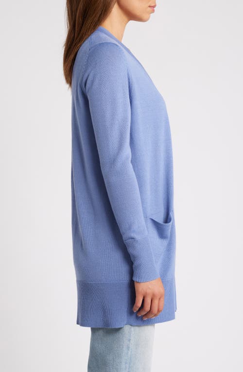 Shop Caslonr Caslon(r) Everyday Open Front Cardigan In Blue Colony