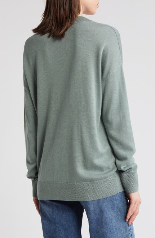 Shop Treasure & Bond Relaxed V-neck Sweater In Green Shore