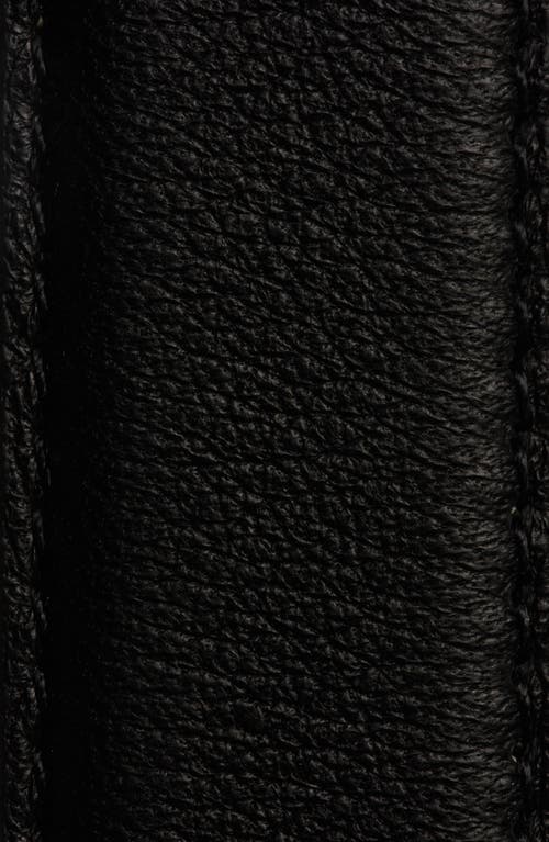 Aureum No. 10 Leather Belt In Black Gold