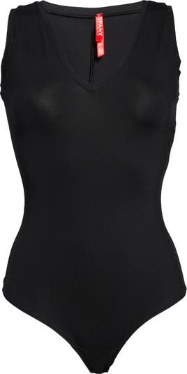 SPANX® Black Suit Yourself V-Neck Tank Smoothing Bodysuit