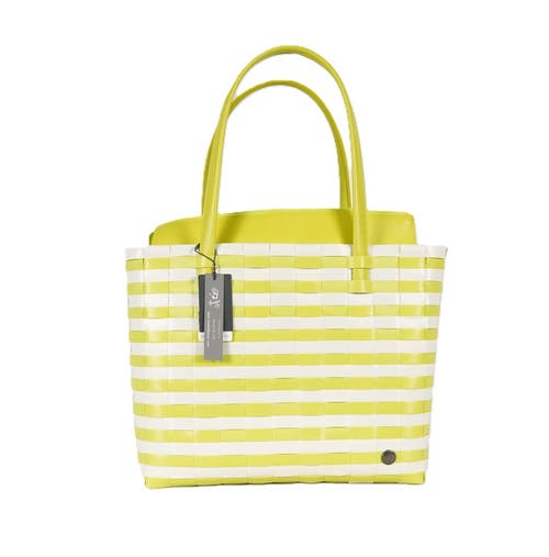 Shop Handed By Sunny Bay Recycled Plastic Weekender Bag In Bright Green/pearl White