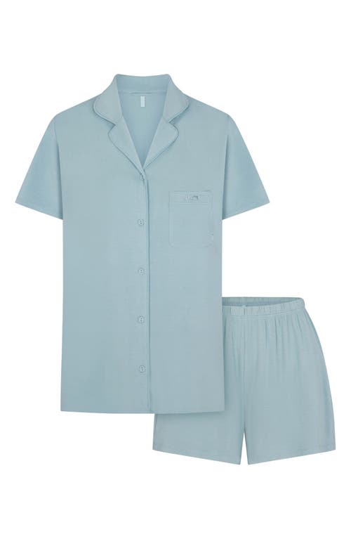 Shop Skims Sleep Short Pajamas In Sky