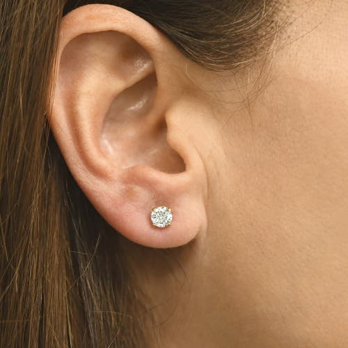 Bliss Diamond 1 Ct Tdw Diamond Studs 14k Yellow Gold Lab Grown Screw Back Earrings In 14k Yellow Gold