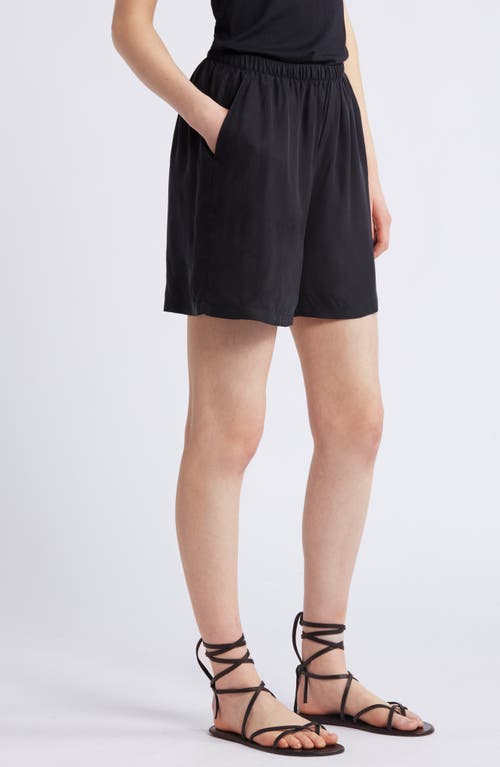 Nordstrom Twill Pull-on Shorts In Black