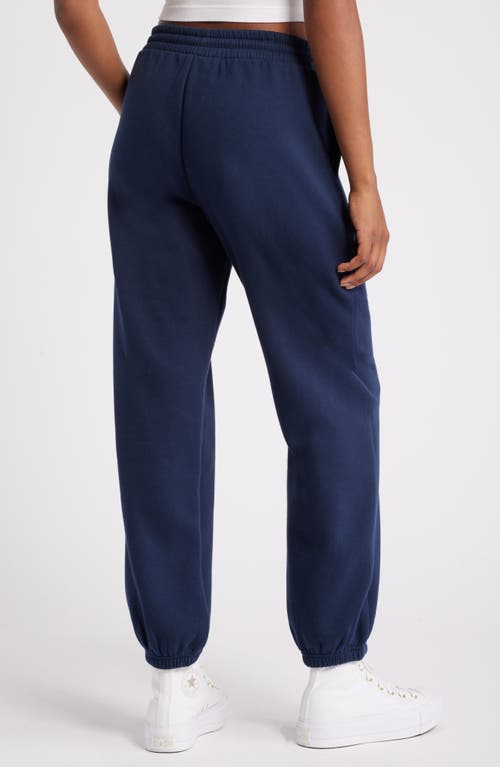 Shop Bp. Oversize Fleece Joggers In Navy Iris