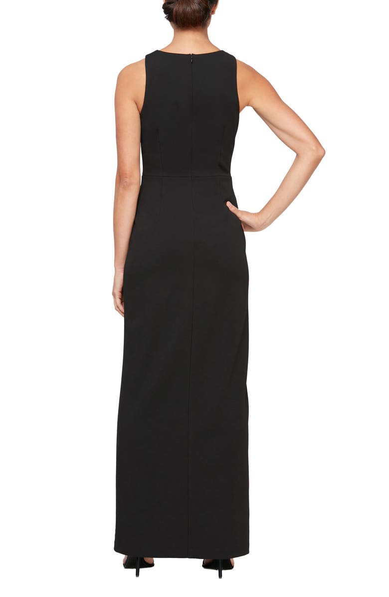 Alex Evenings Rhinestone Trim Column Gown | Nordstrom