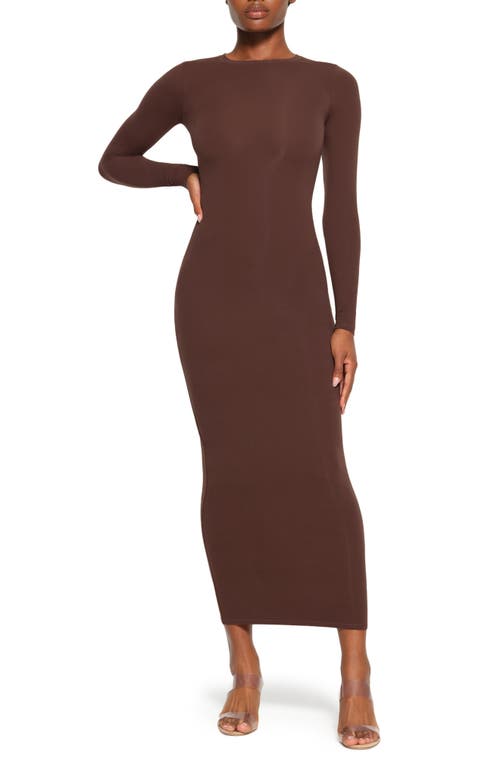 green emerald velvet dress SKIMS