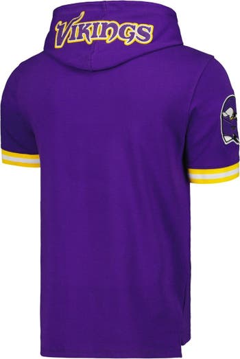 Men's Pro Standard Justin Jefferson Purple Minnesota Vikings Mesh Baseball Button-Up T-Shirt