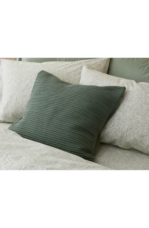 Shop Coyuchi Marshall Organic Cotton Pillow Cover In Juniper W/forest