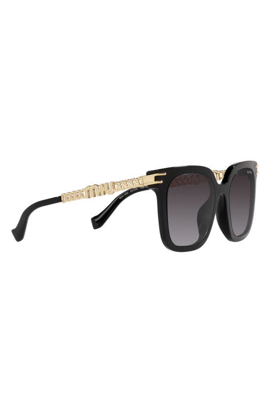 Miu Miu 55mm Gradient Pillow Sunglasses In Black