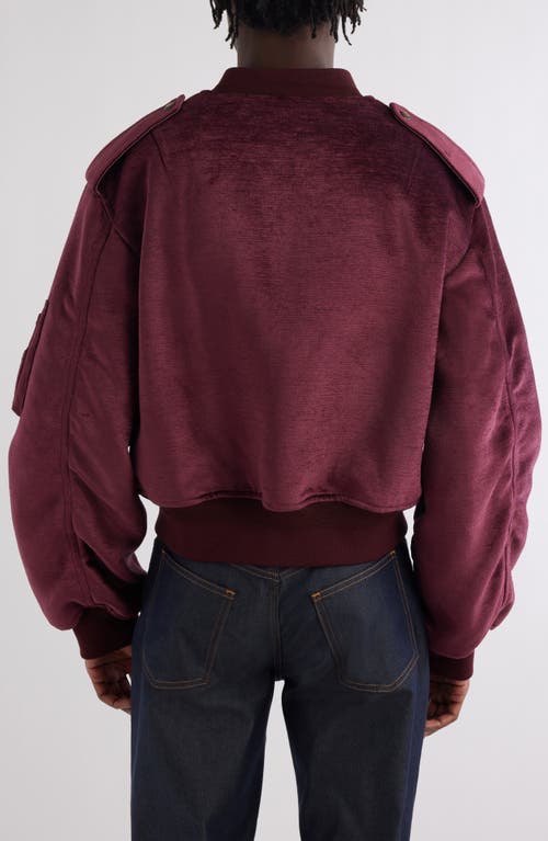 Givenchy Velvet Bomber Jacket In Old Pink