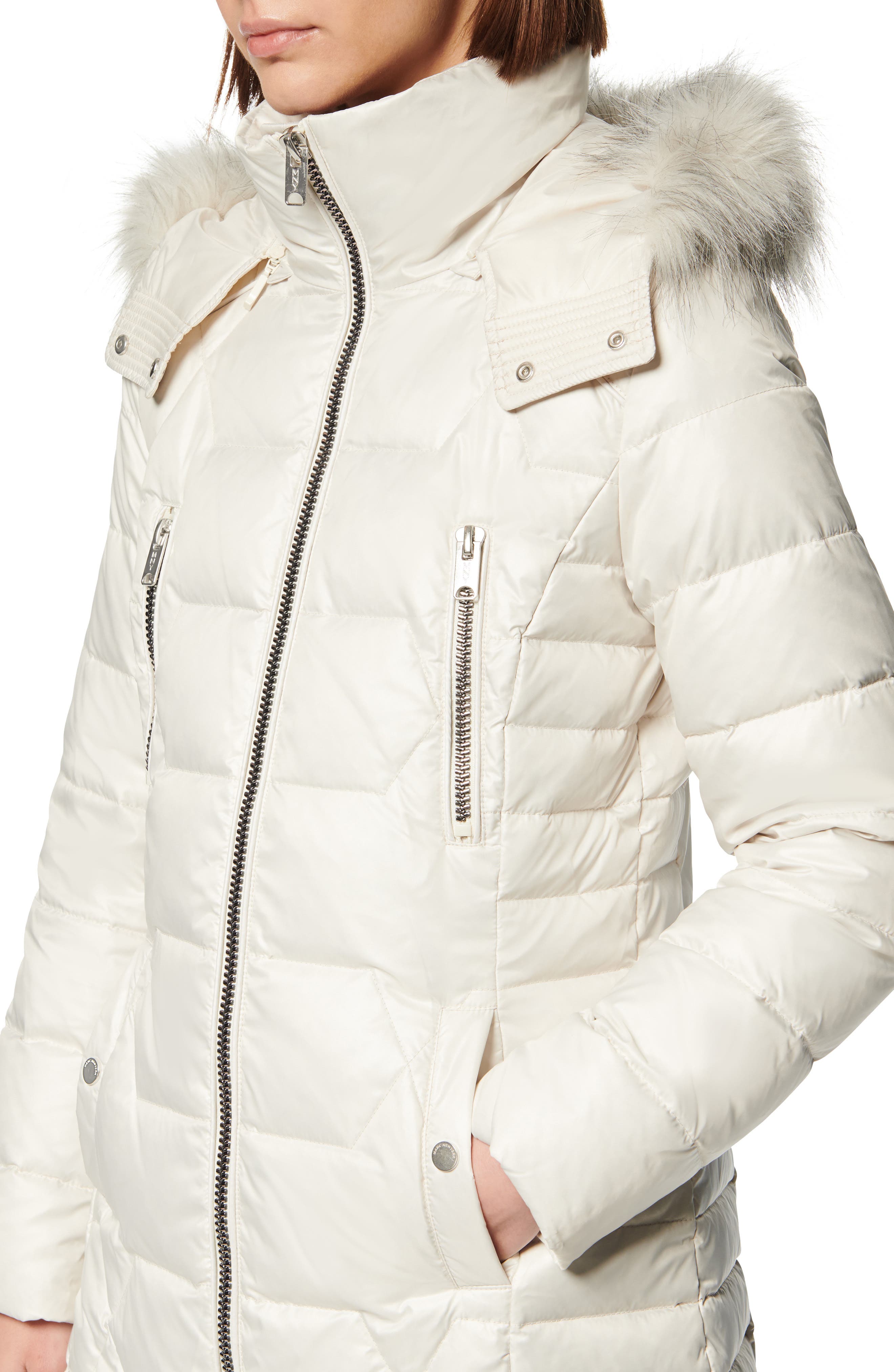 Andrew Marc Pomona Faux Fur Trim Down Puffer Jacket Nordstrom Rack