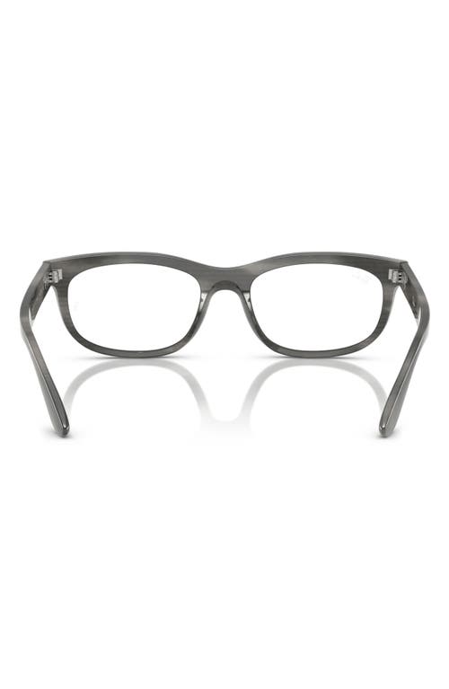 Ray Ban Ray-ban 54mm Pillow Optical Glasses In Brown Striped Green