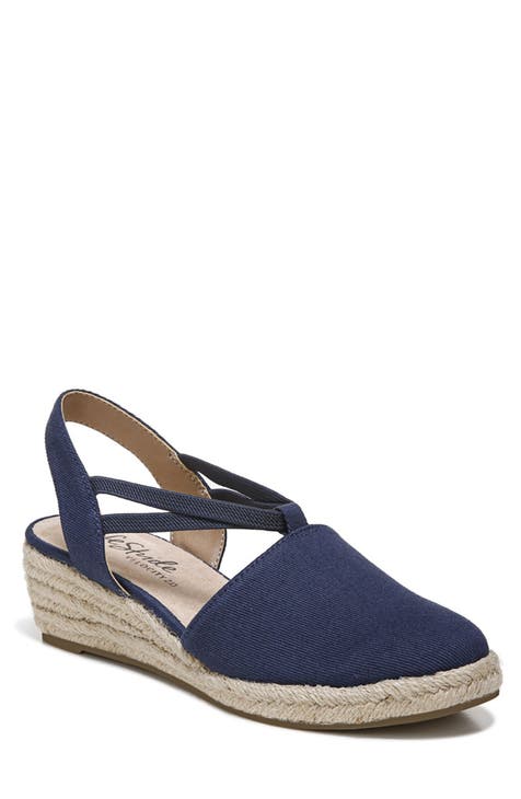 Katrina Espadrille Slingback Wedge Pump (Women)