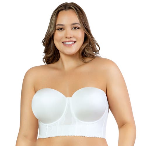 Parfait Elissa Full Busted Strapless Bustier In Pearl White