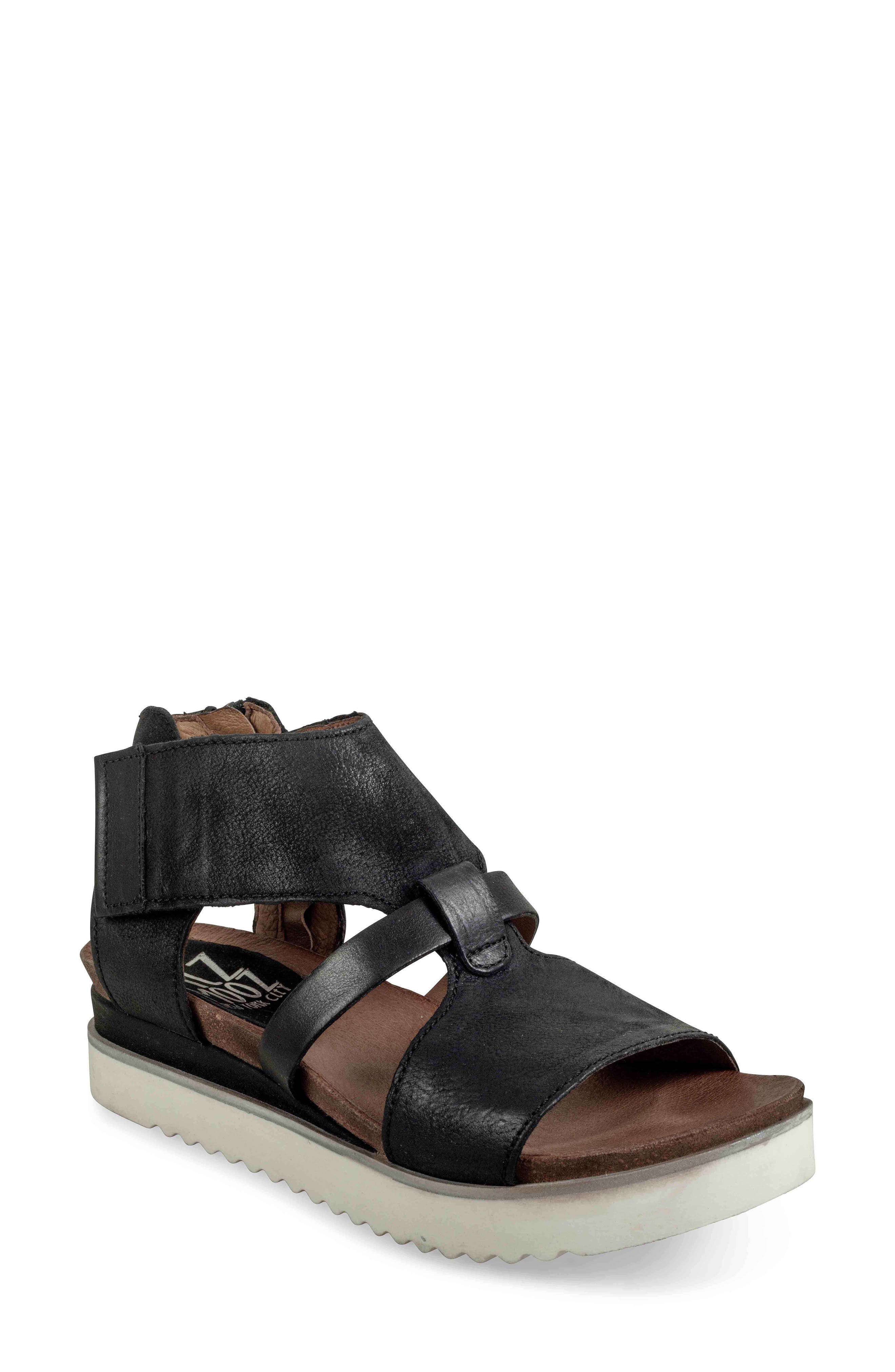 Miz Mooz Samantha Platform Sandal, Black