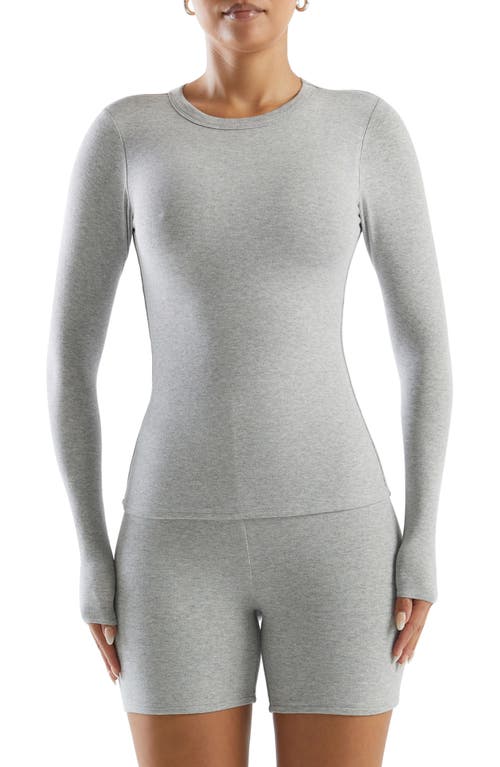 Naked Wardrobe Crewneck Long Sleeve Top at Nordstrom,