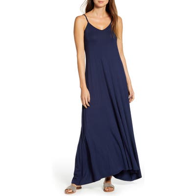 Loveappella Knit Maxi Dress, Blue
