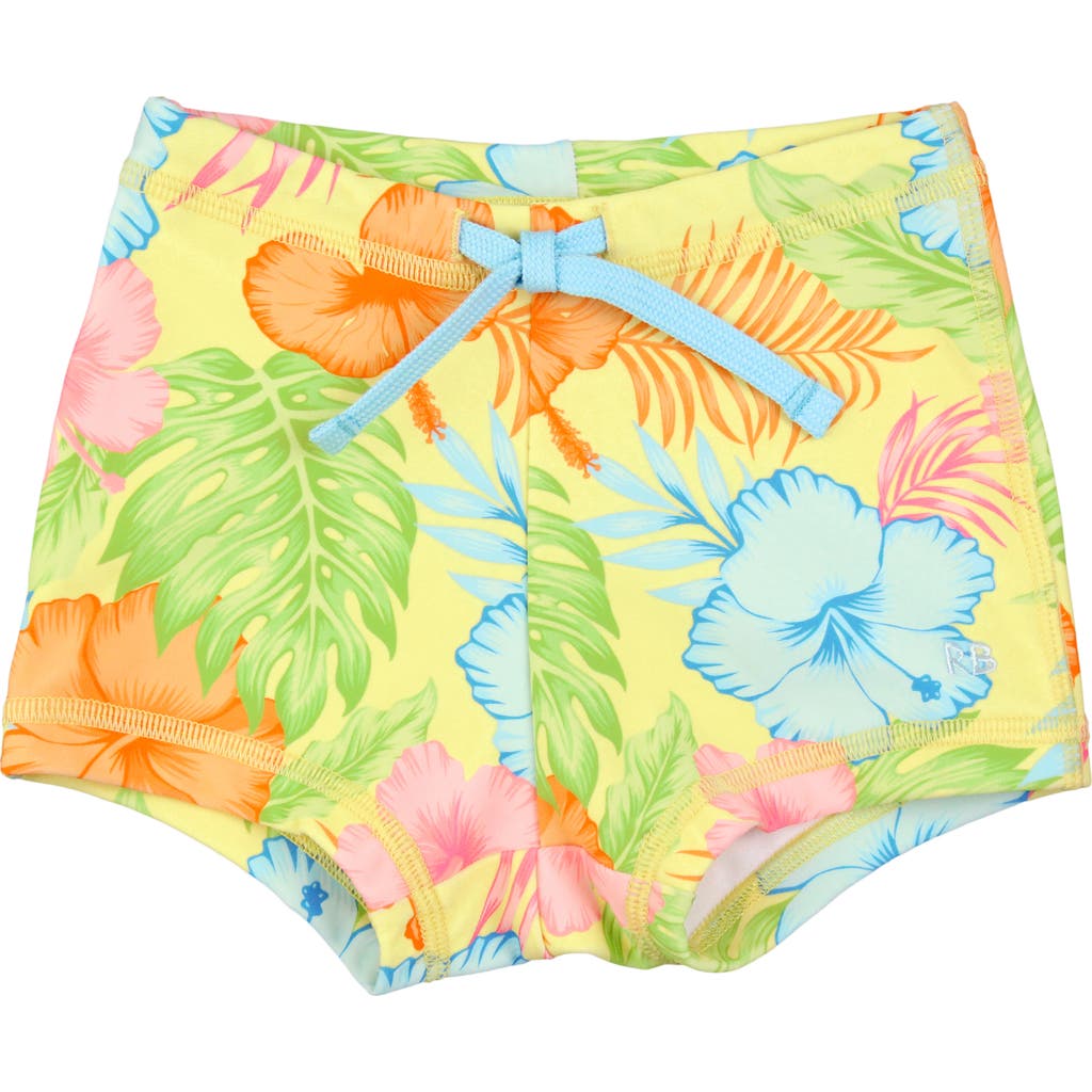 Ruggedbutts Boys Upf50+ Swim Shorties In Happy Hula