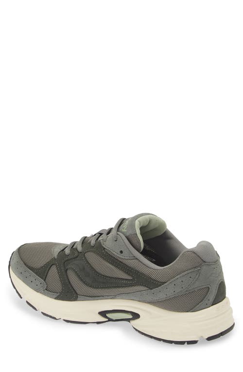 Shop Saucony Grid Ride Millennium Sneaker In Olive/off White