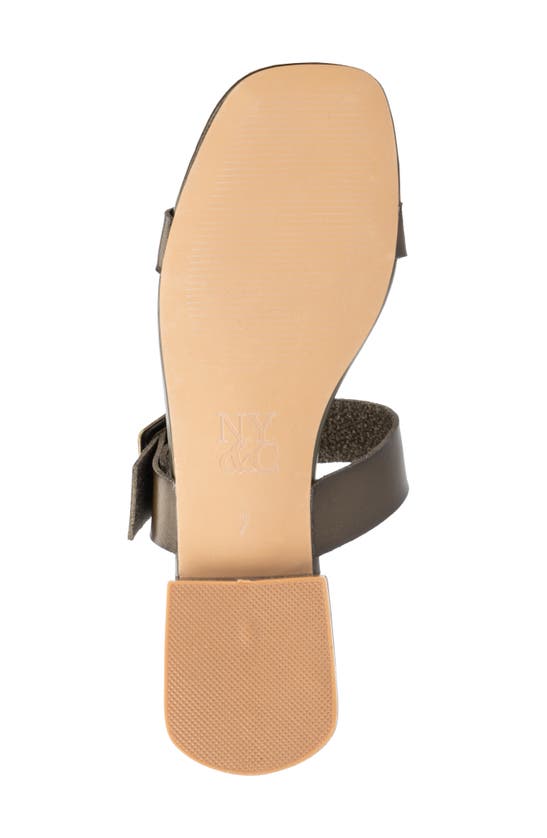 Shop New York And Company Helga Sandal In Olive