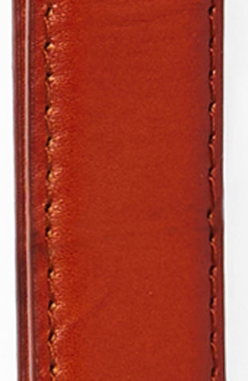 Nordstrom Nora Reversible Metallic Leather Belt In Cognac- Gold