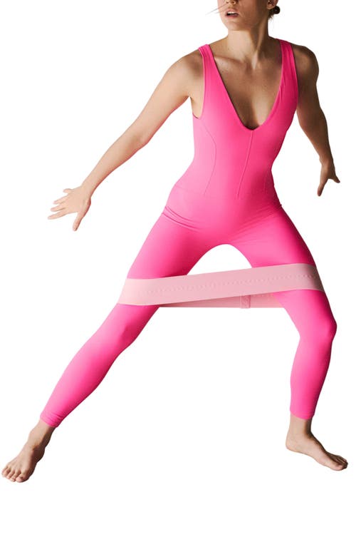 Never Better Strappy Back Jumpsuit in Hot Pink