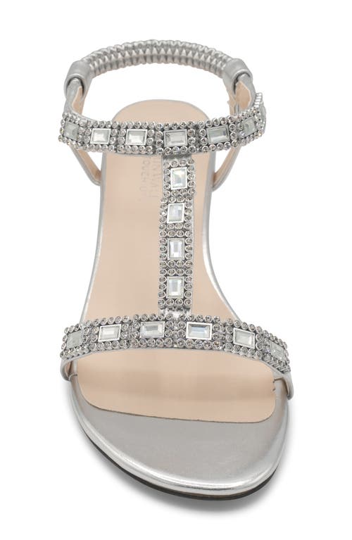Shop Touch Ups Jazz Shimmer Rhinestone Wedge Sandal In Silver