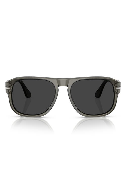 Persol 54mm Polarized Pillow Sunglasses in Grad Smoke 