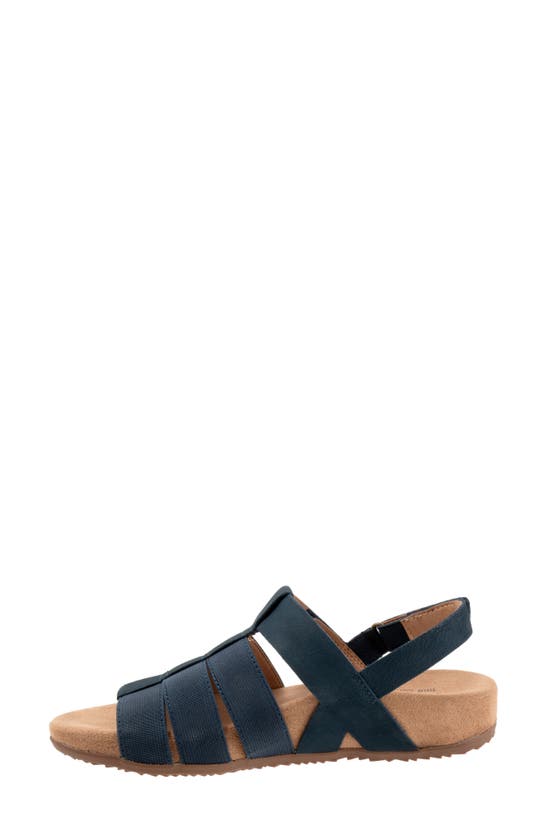 Shop Softwalk ® Burnaby Slingback Sandal In Navy Nubuck
