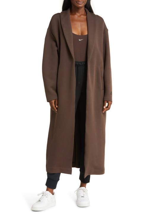 Sheer Duster - Long Brown Coat