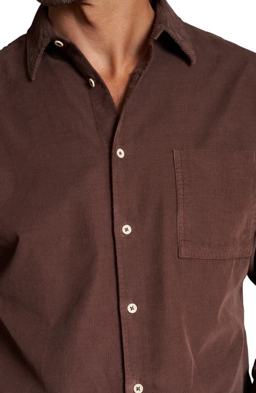 Rowan Nobel Fine Wale Corduroy Button-up Shirt In Mountain Ridge
