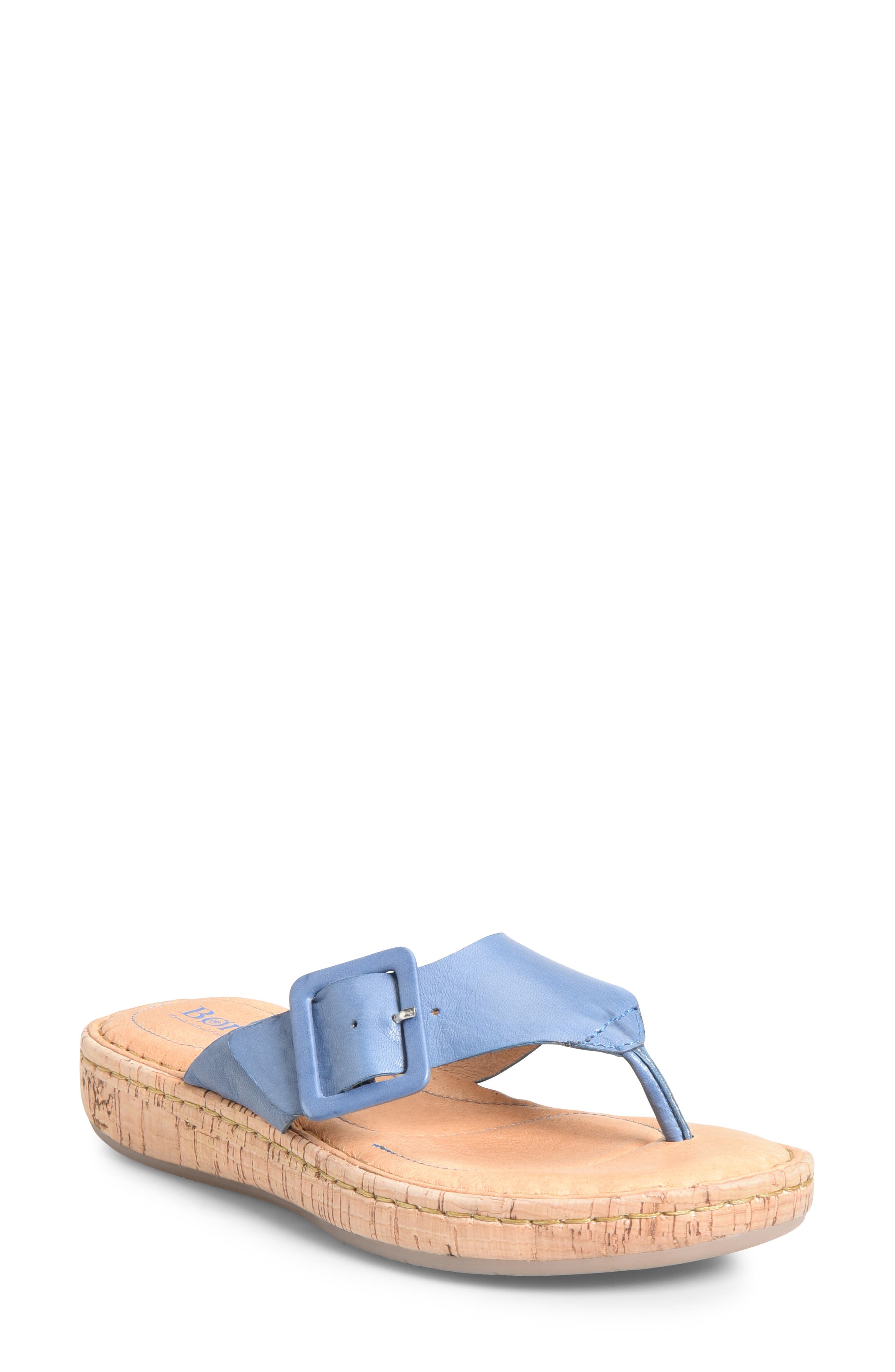 B?rn Fort Pierre Buckle Flip Flop, Blue