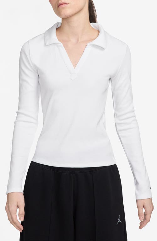 JORDAN JORDAN RIB LONG SLEEVE POLO