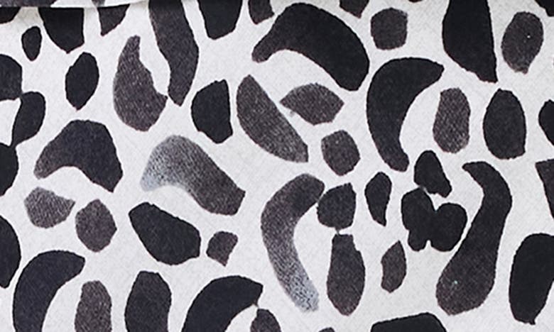 Nic + Zoe Animal Print Peplum Top In Black Multi