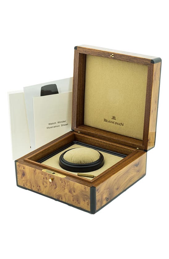 Watchfinder & Co. Blancpain Leman Moonphase Leather Strap Watch In White Gold