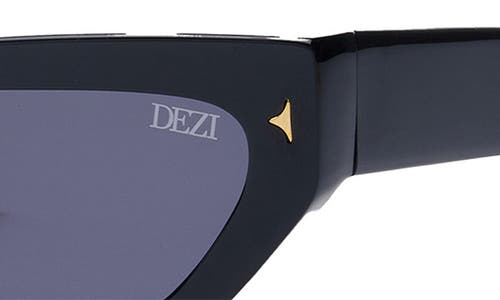 Shop Dezi Lil Switch 55mm Rectangular Sunglasses In Black/dark Smoke