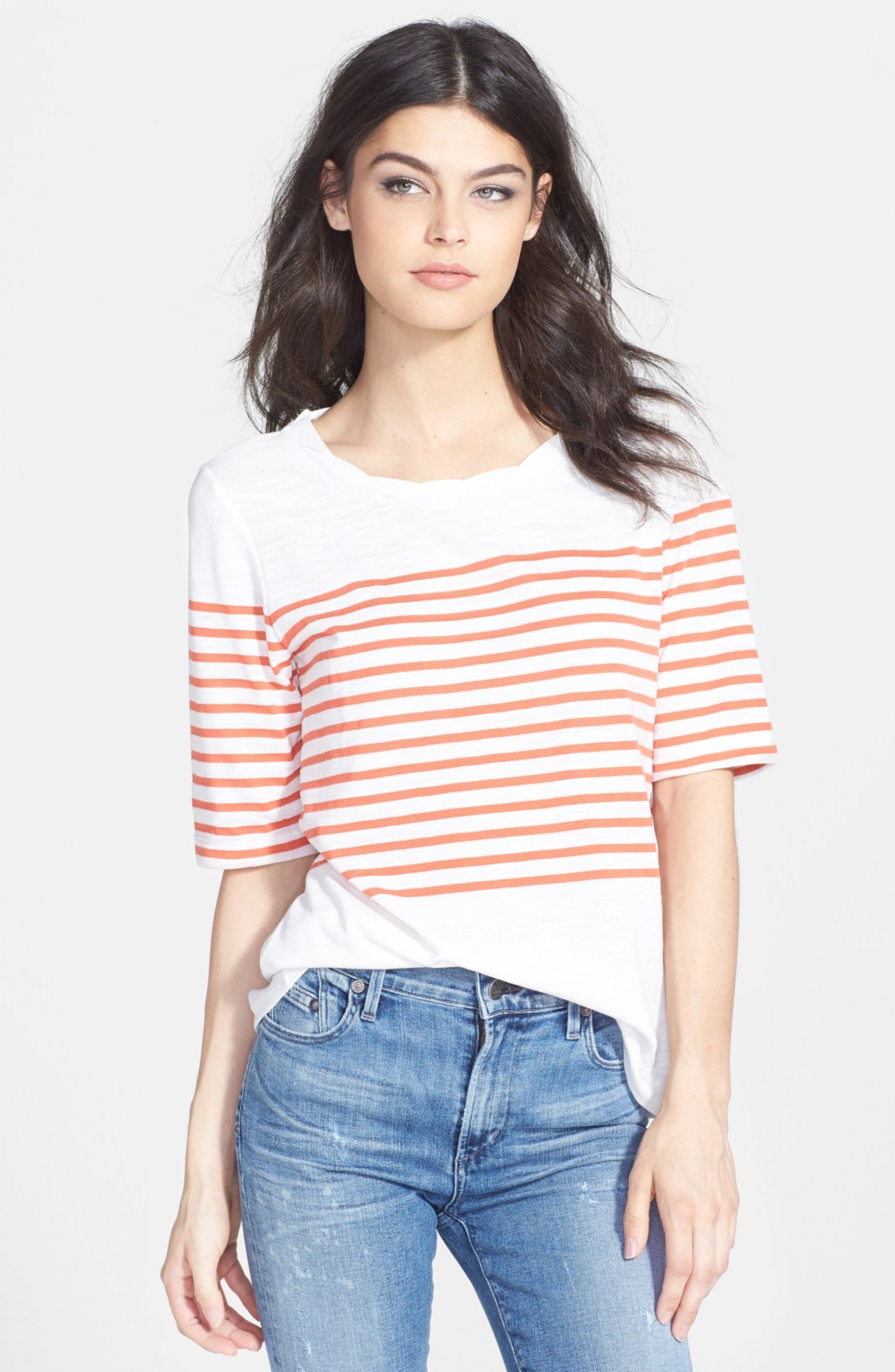 Ace Delivery Stripe Half Sleeve Tee | Nordstrom