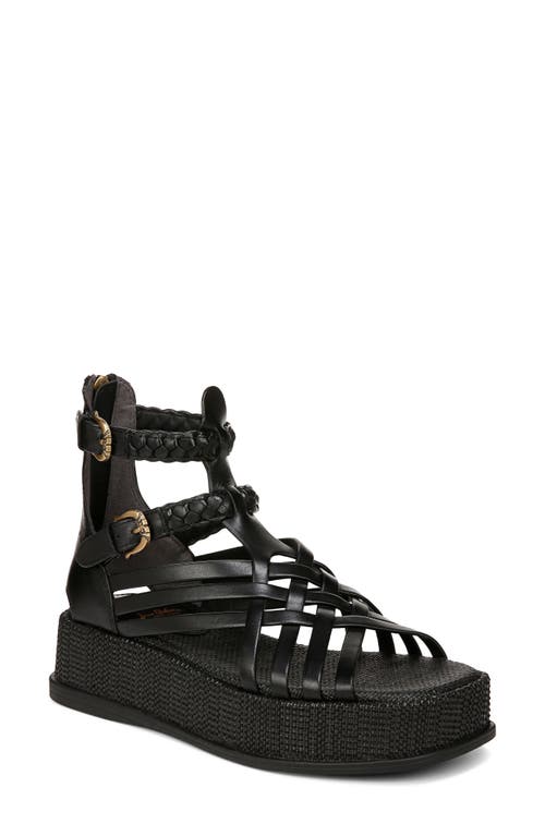 Sam Edelman Nicki Ankle Strap Platform Sandal Black at Nordstrom,