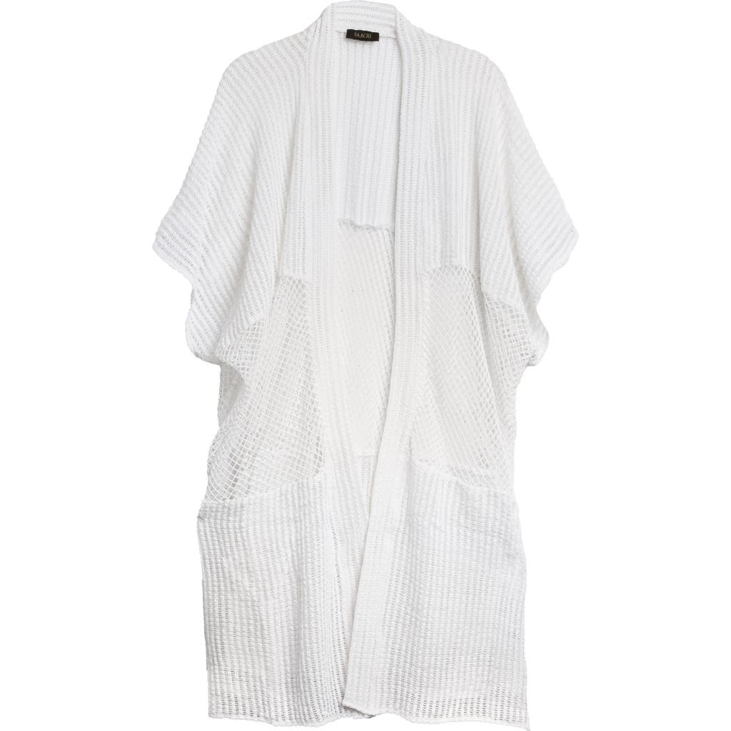 Saachi Open Knit Cover-up In White
