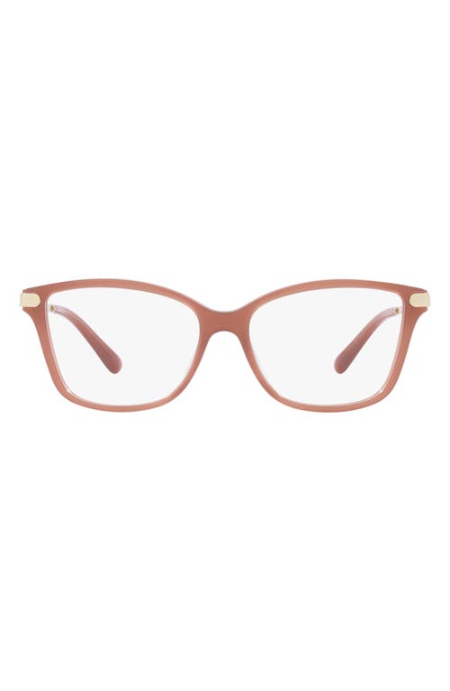 Michael Kors Georgetown 54mm Round Optical Glasses in Pink at Nordstrom
